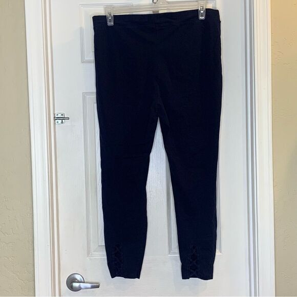Dress Barn Sunday Navy Cropped Leggings Size XL - Picture 8 of 8